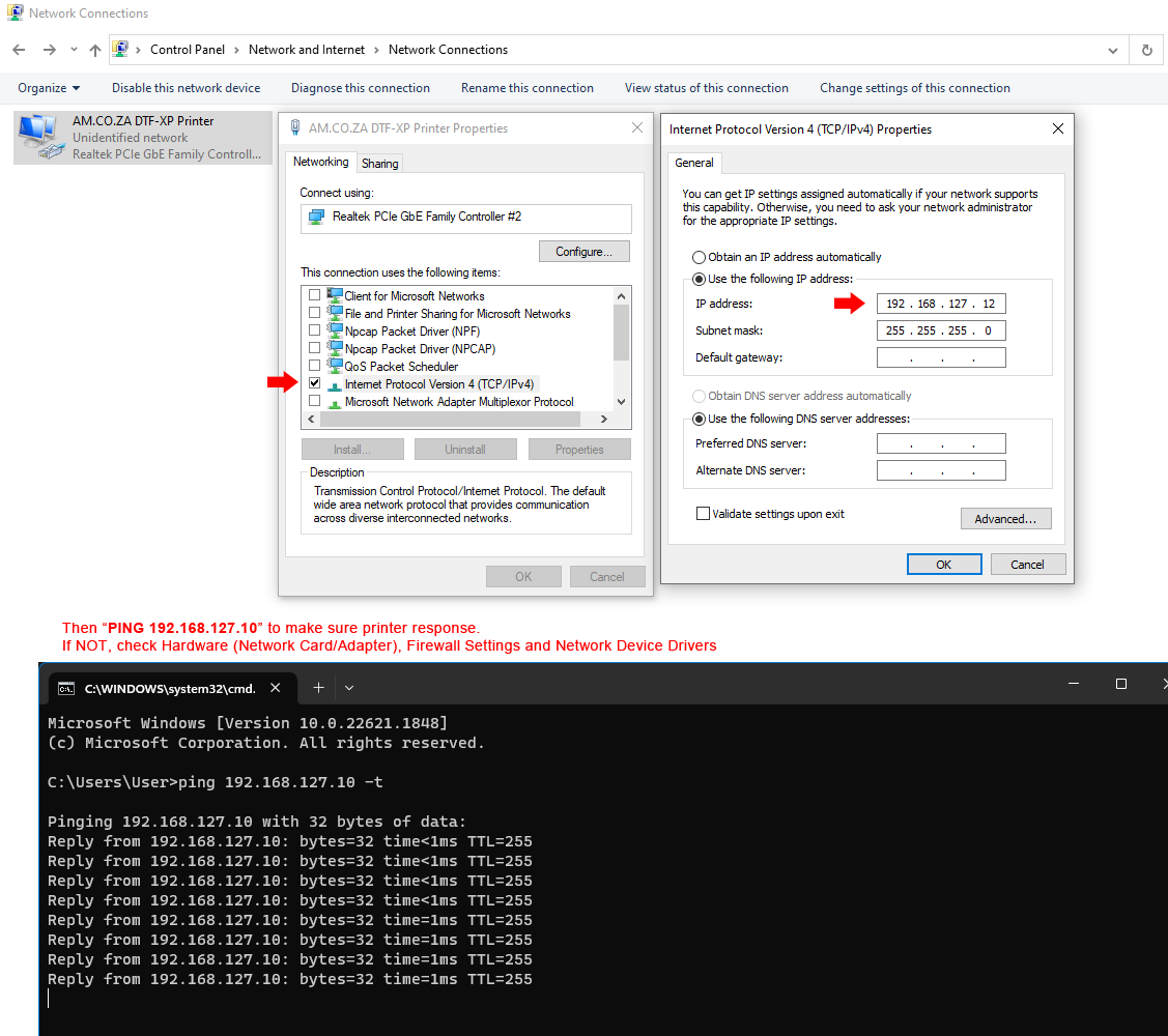 Setup Guide for Network, PrintExp & FlexiPRINT / directTOFILM UV DTF